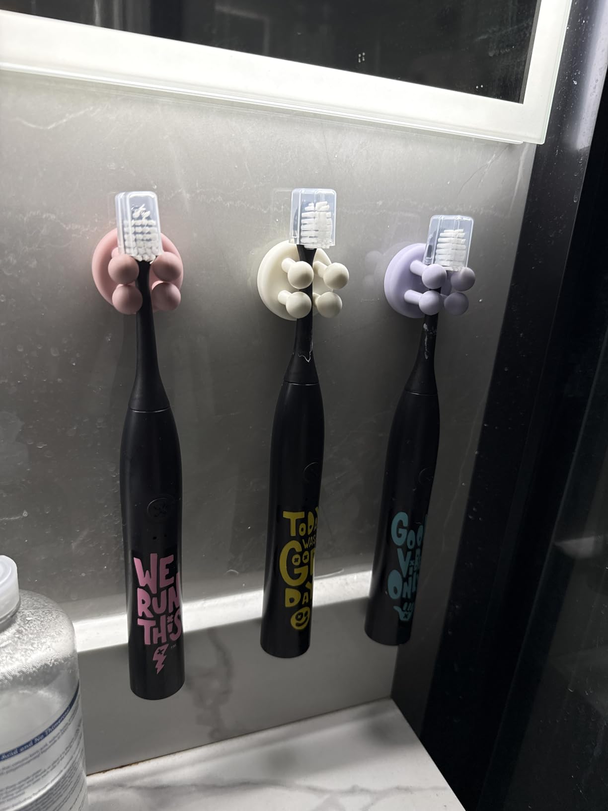 Made by Dentists Sonic X Electric Toothbrush - Rechargeable Kids Sonic Toothbrush, 8X Plaque Removal, 2 Speed Modes, 2-Minute Timer 6 Brush Heads Included, Tweens Ages 7+, Good Vibes Only Edition customer photo 2