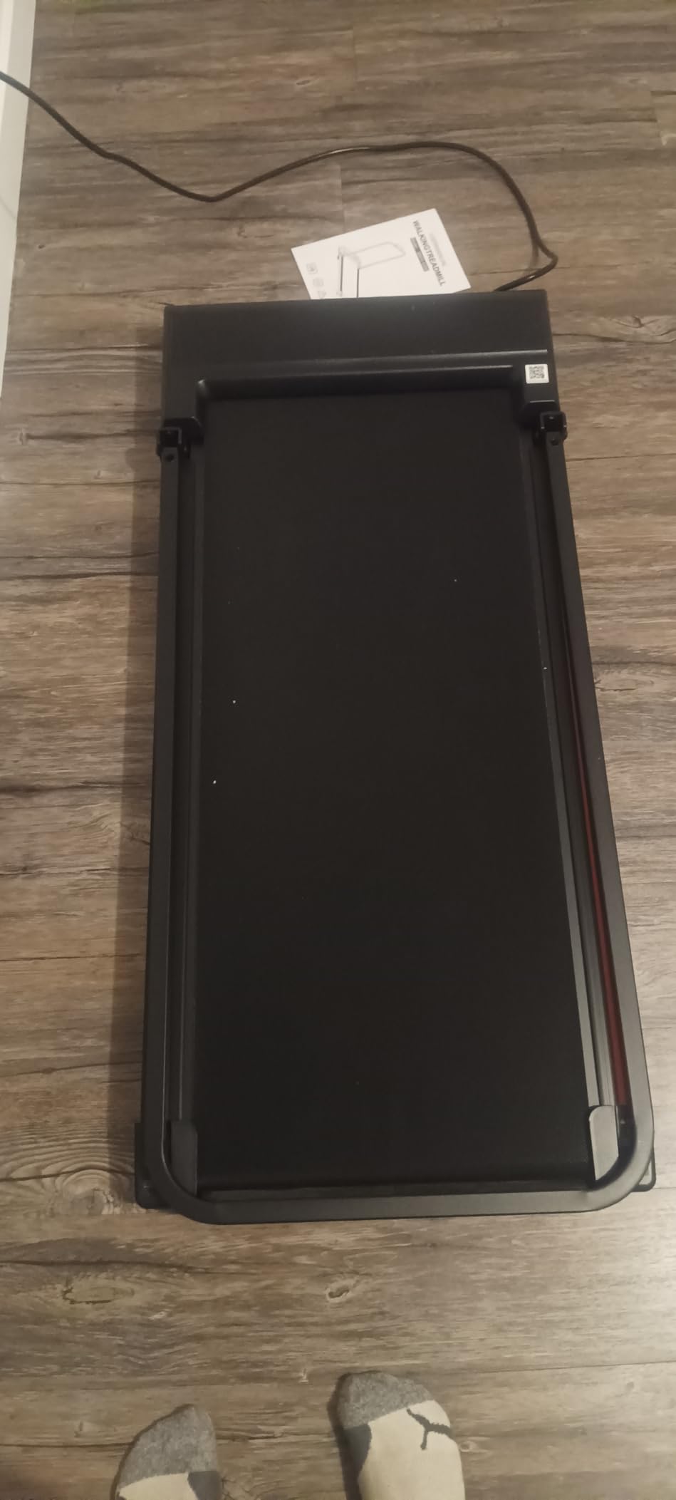 Walking Pad Treadmill for Home - Foldable Treadmills with Handle Bar Mini Portable Walk Pads Under Desk Small Spaces Compact Folding Electric Treadmills Office Walking and Running Machine Terluxra customer photo 2