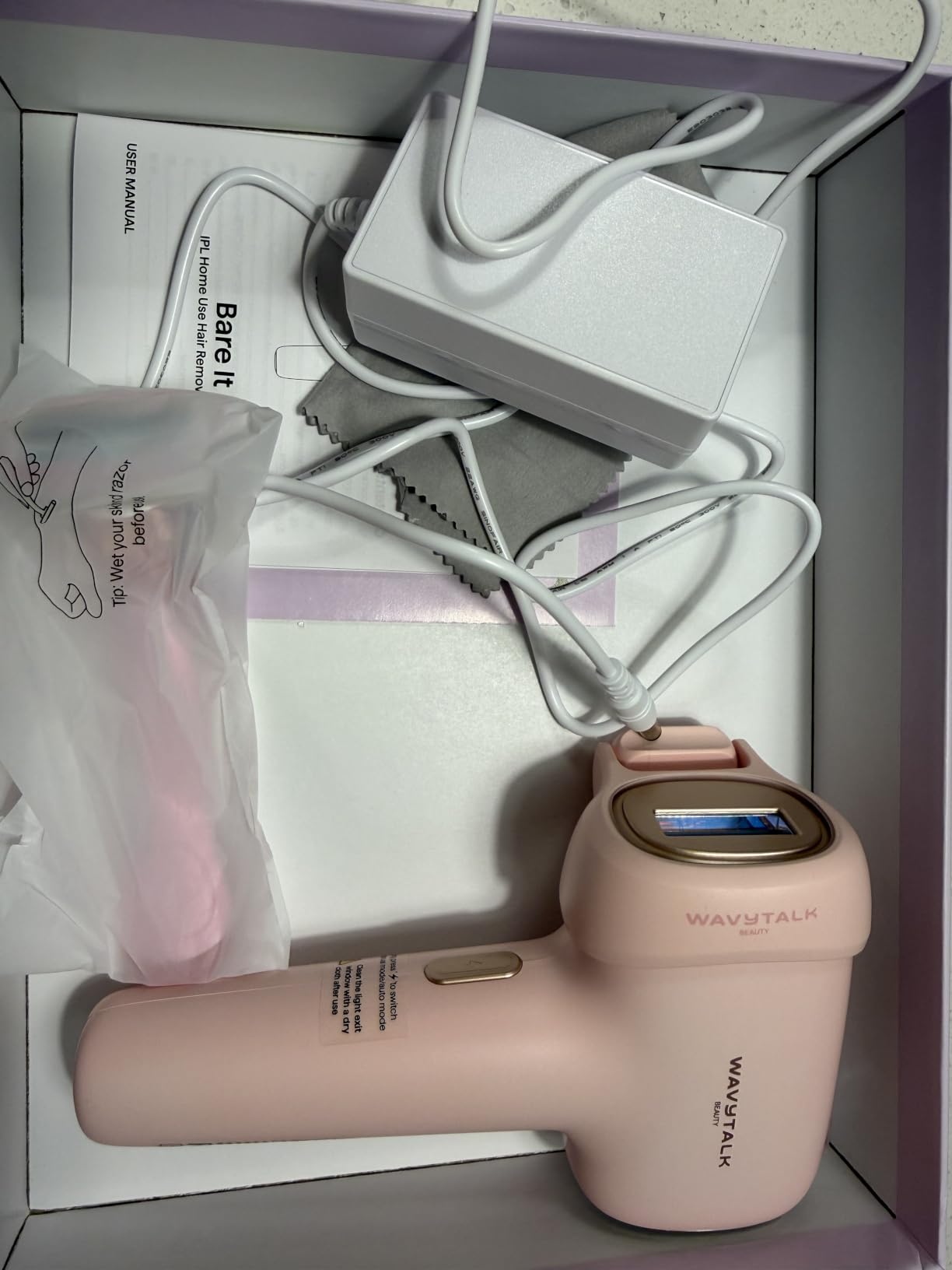 Wavytalk IPL Hair Removal Device, Bare It with Precision Roller for Face Body Bikini - Long-Lasting & Painless, 24J Dual-Pulse & Ice Cooling, At-Home Use for Women and Men, Corded customer photo 2