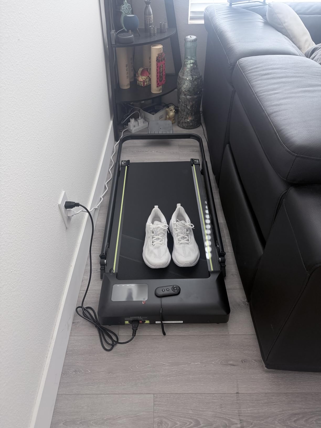 Walking Pad Treadmill with Incline and Height Adjustable Handle Bar customer photo 1