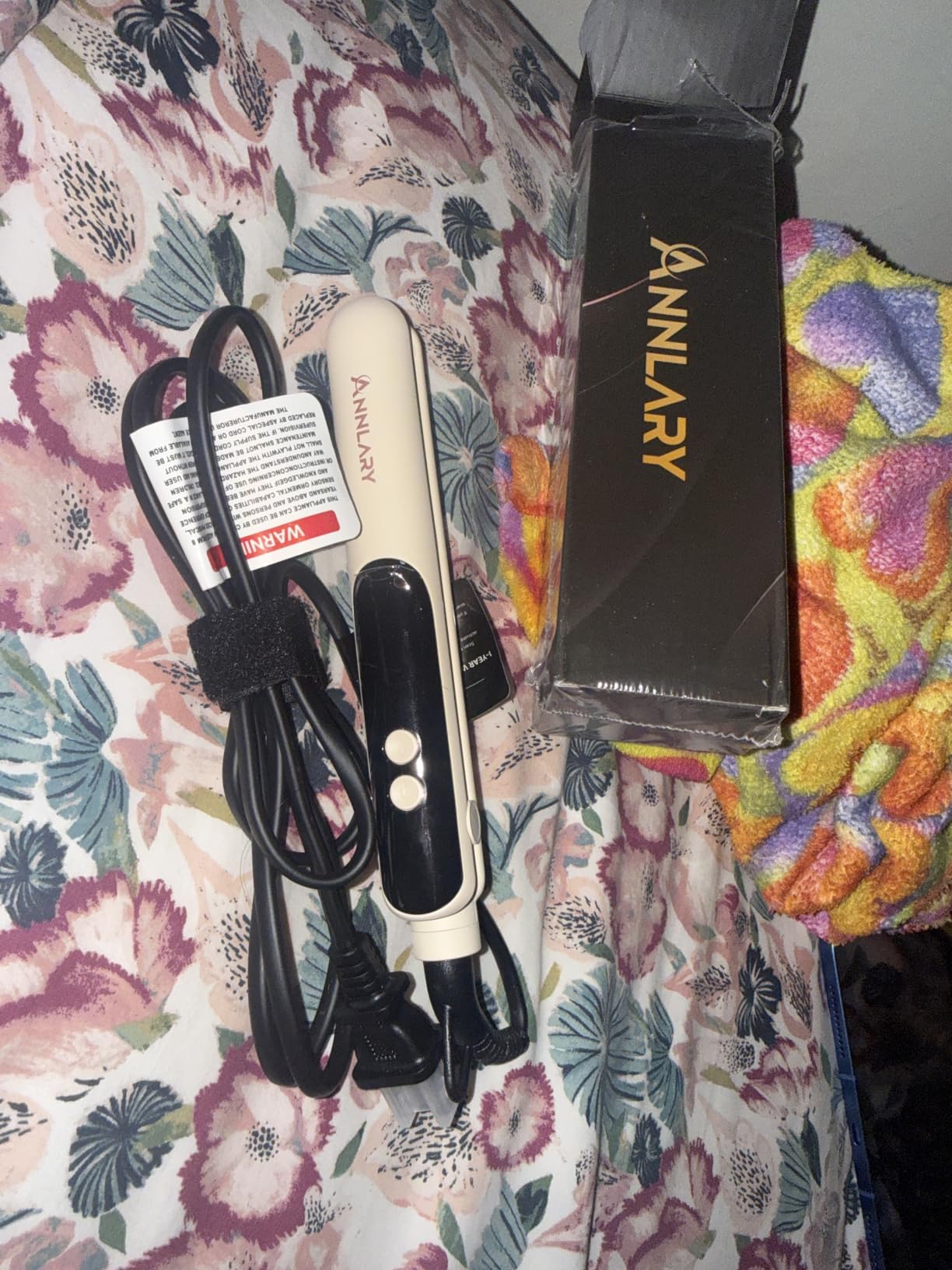 ANNLARY Mini Hair Straightener for Travel, Portable Dual Voltage Small Flat Iron with LED Display, Adjustable Temperature, Dual PTC Heating, Negative Ion Care, Titanium Plates for Short Hair customer photo 2