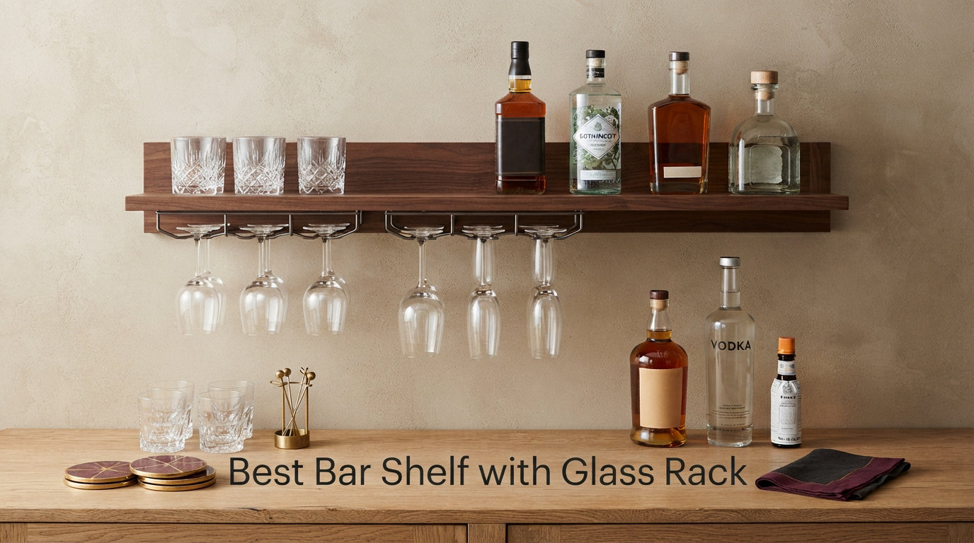 Best Bar Shelf with Glass Rack