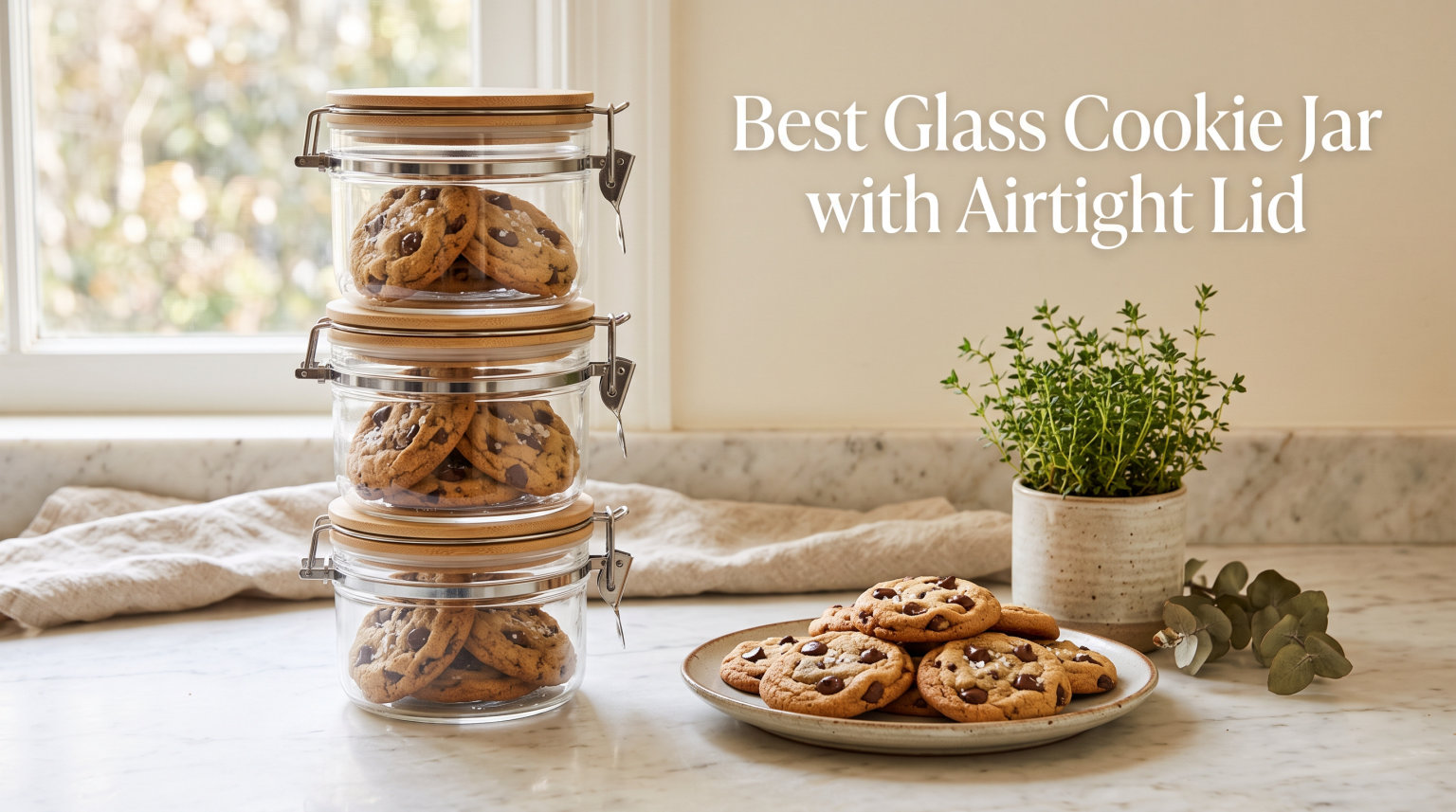 Best Glass Cookie Jar with Airtight Lid