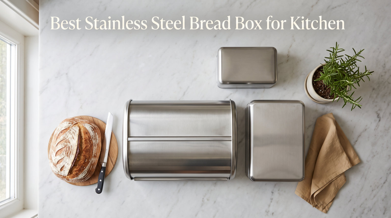 Best Stainless Steel Bread Box for Kitchen