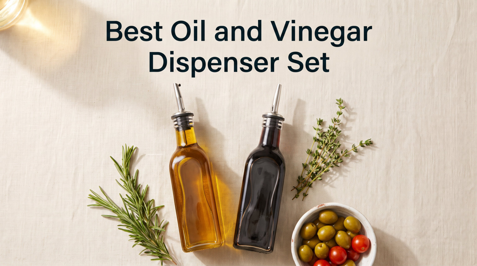 Best Oil and Vinegar Dispenser Set