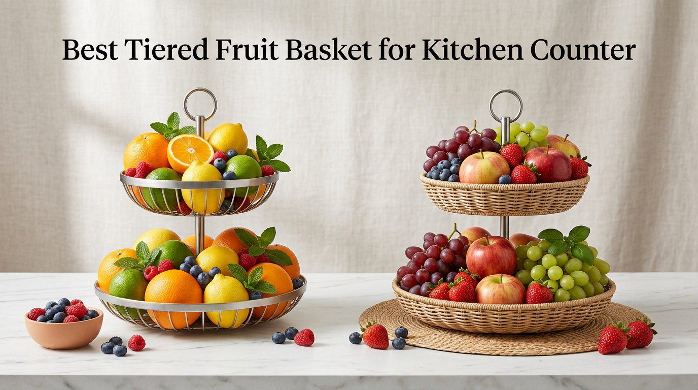 Best Tiered Fruit Basket for Kitchen Counter
