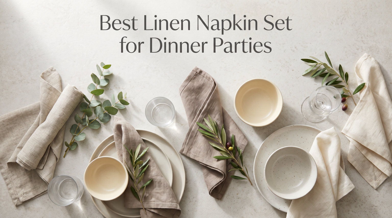 Best Linen Napkin Set for Dinner Parties