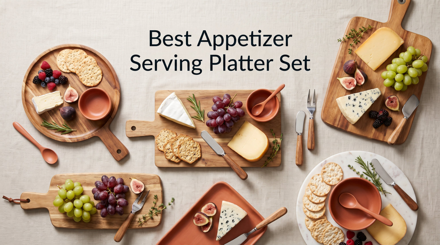 Best Appetizer Serving Platter Set