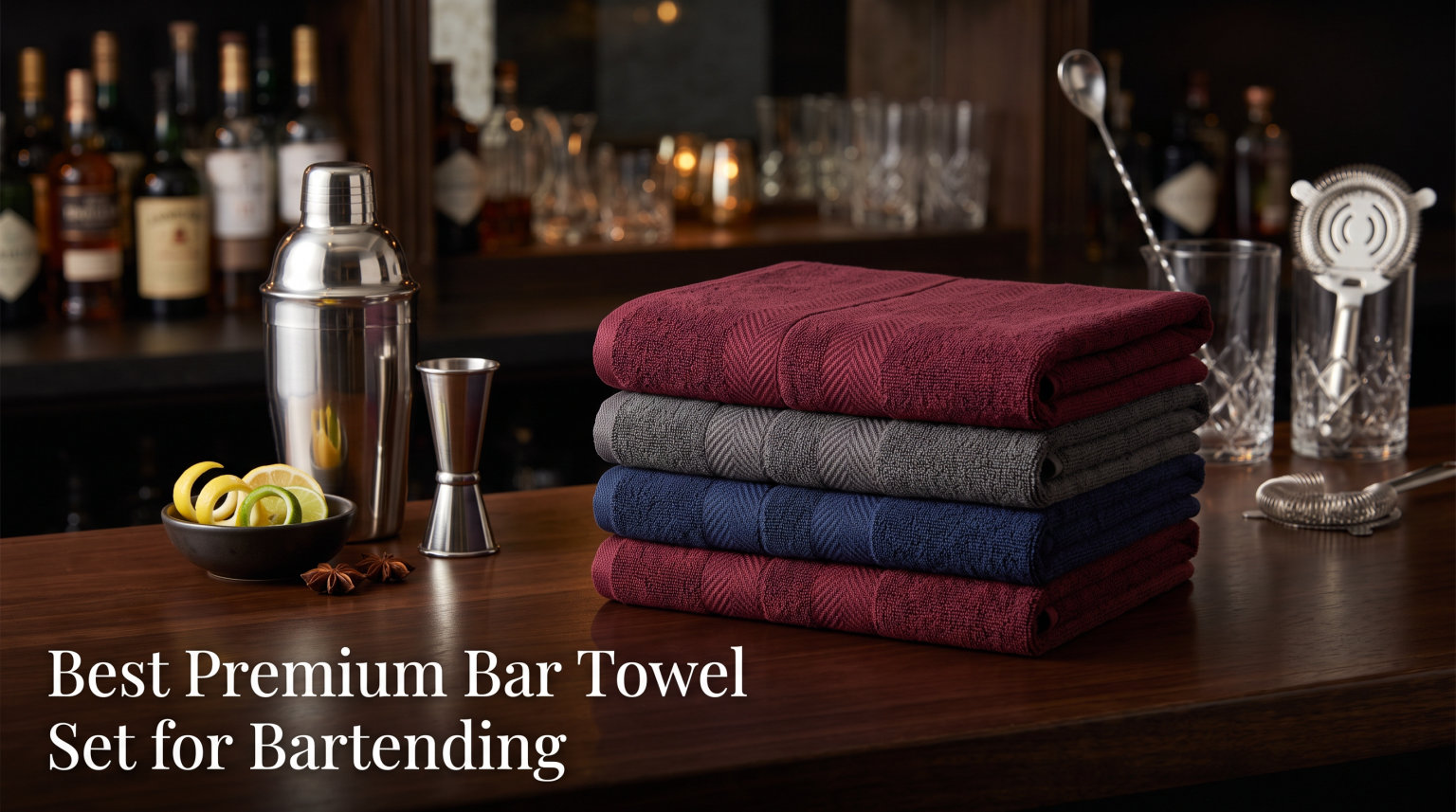 Best Premium Bar Towel Set for Bartending