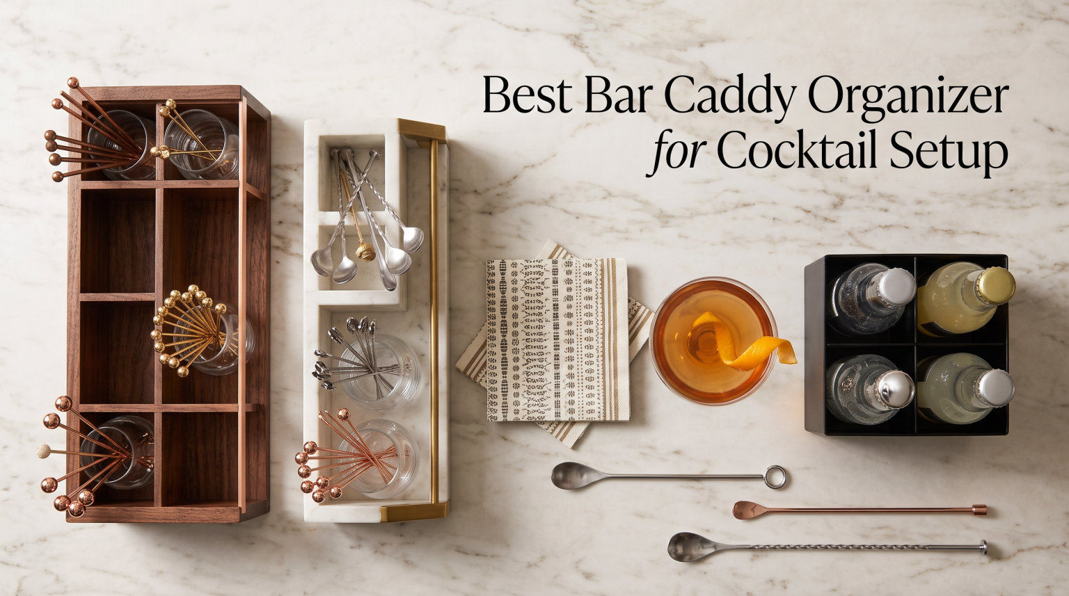 Best Bar Caddy Organizer for Cocktail Setup