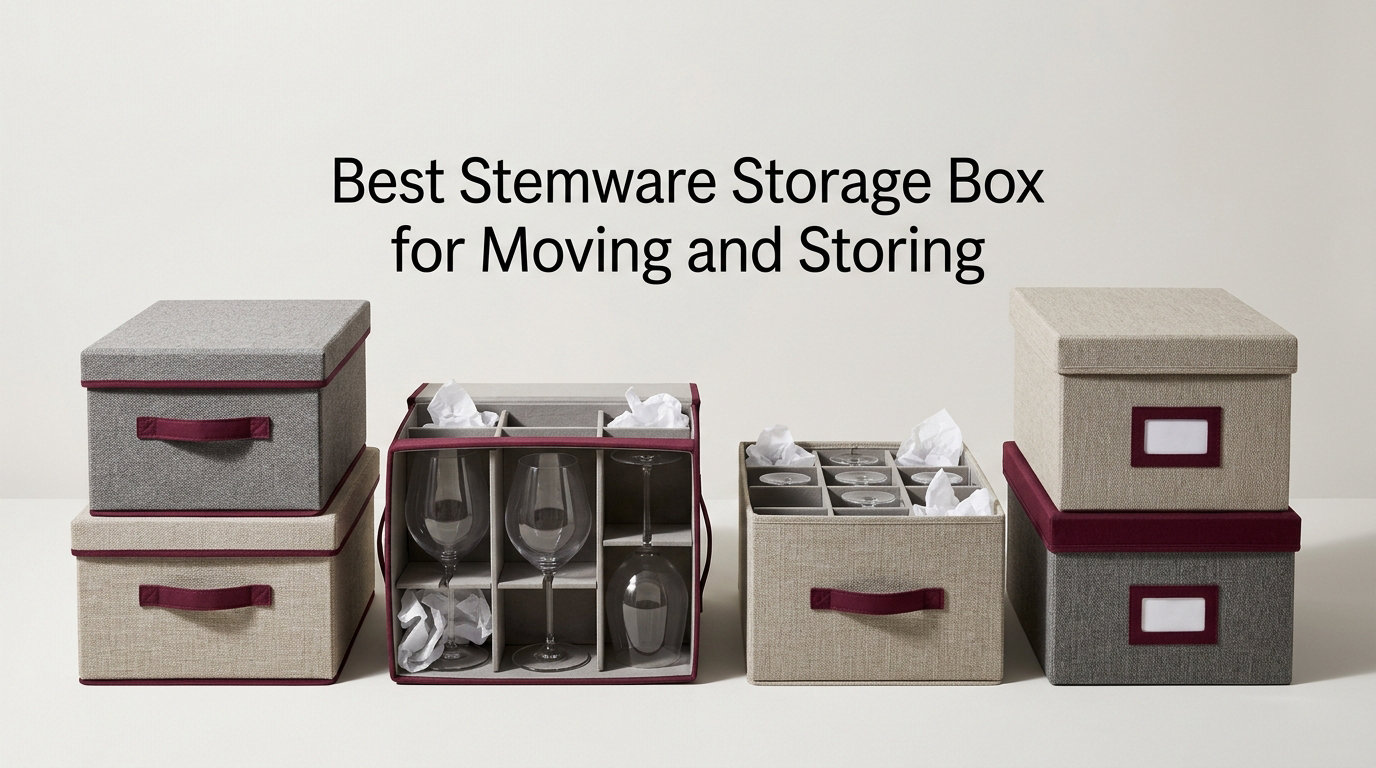 Best Stemware Storage Box for Moving and Storing