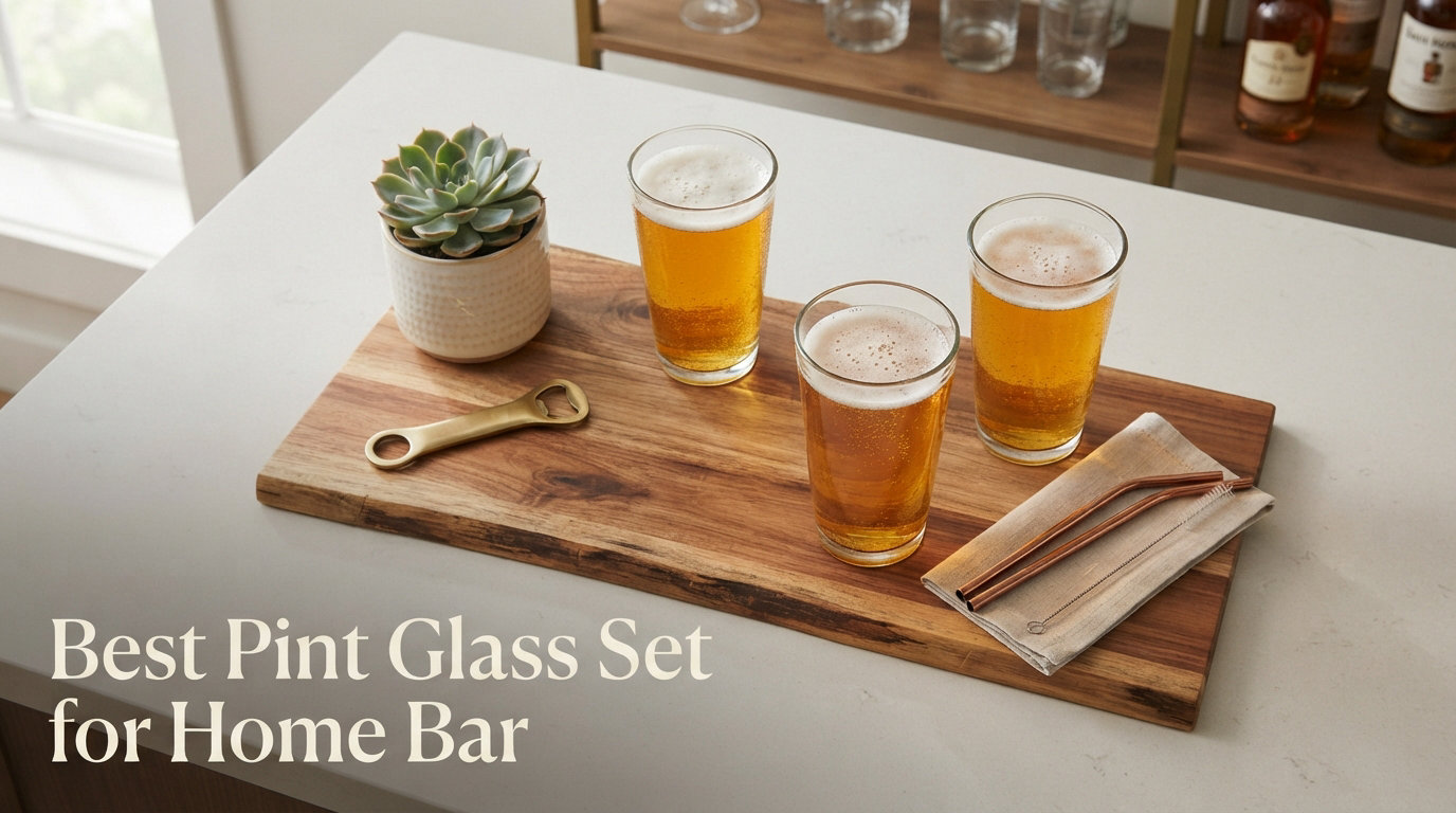 Best Pint Glass Set for Home Bar