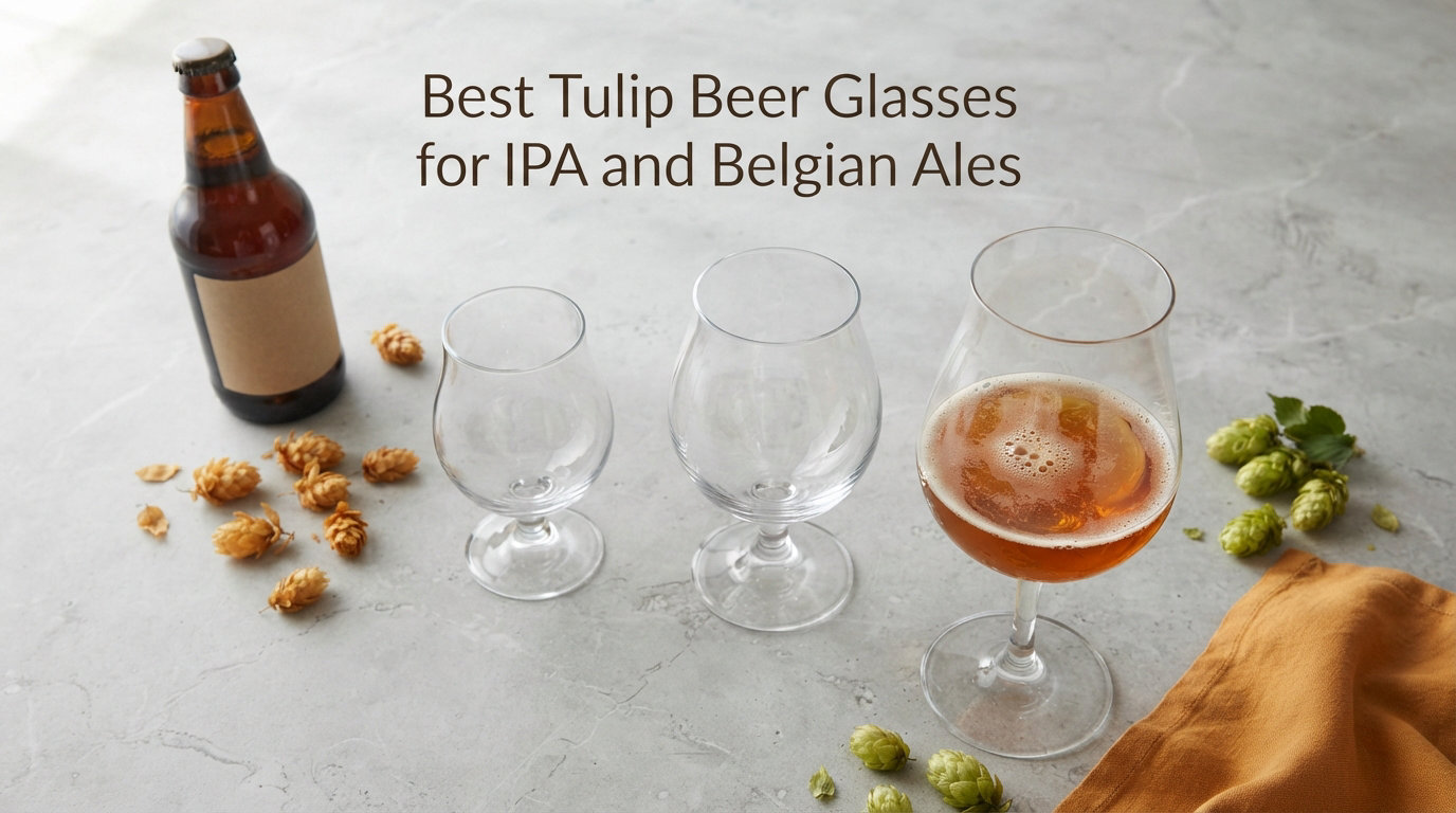 Best Tulip Beer Glasses for IPA and Belgian Ales