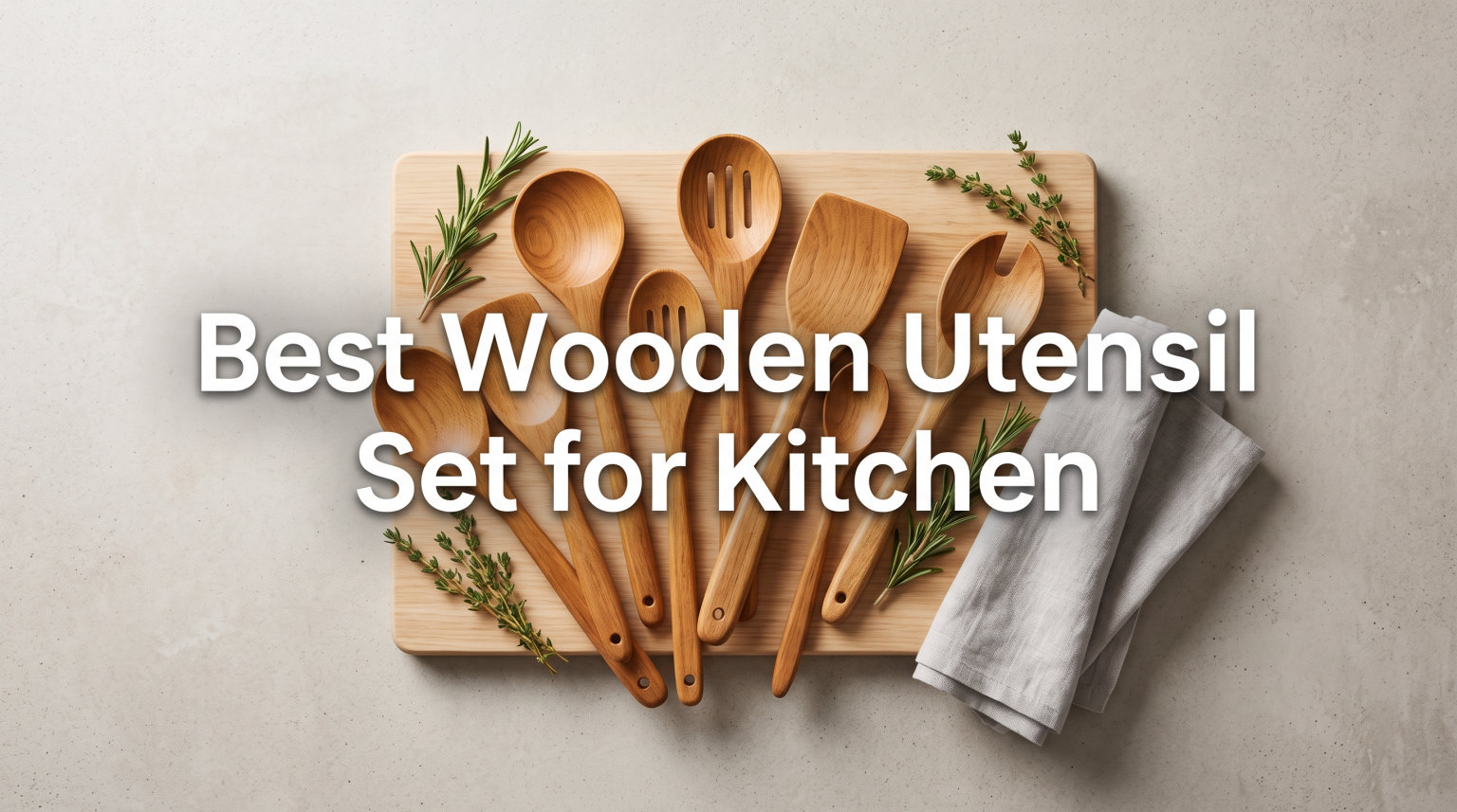Best Wooden Utensil Set for Kitchen