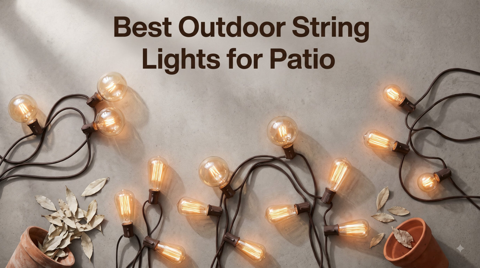 Best Outdoor String Lights for Patio