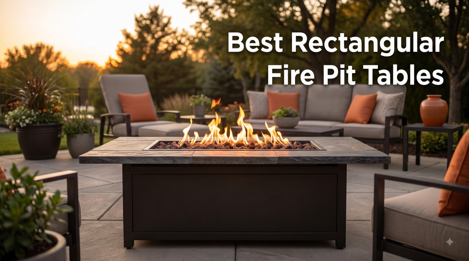 Best Rectangular Fire Pit Tables