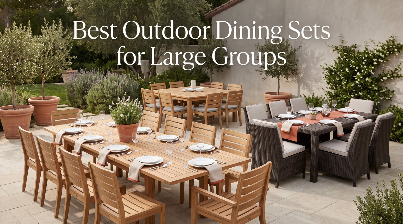 Best Outdoor Dining Sets for Large Groups