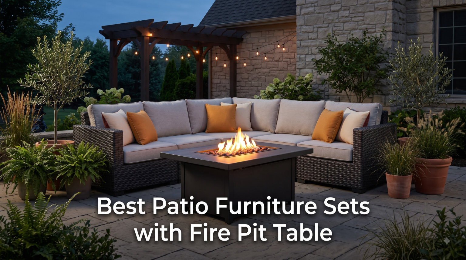 Best Patio Furniture Sets with Fire Pit Table