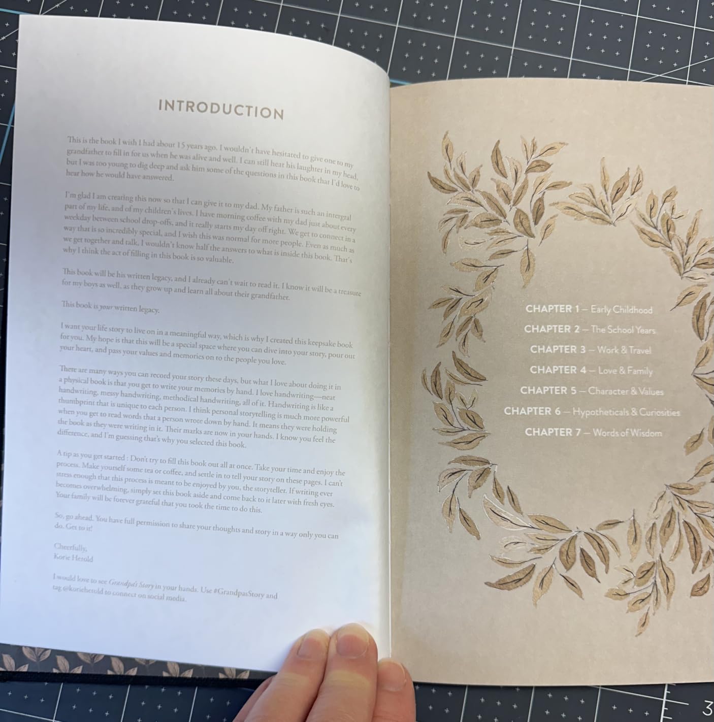 Grandpa's Story: A Memory and Keepsake Journal for My Family (Heirloom Story Books and Guided Journals) customer photo 1
