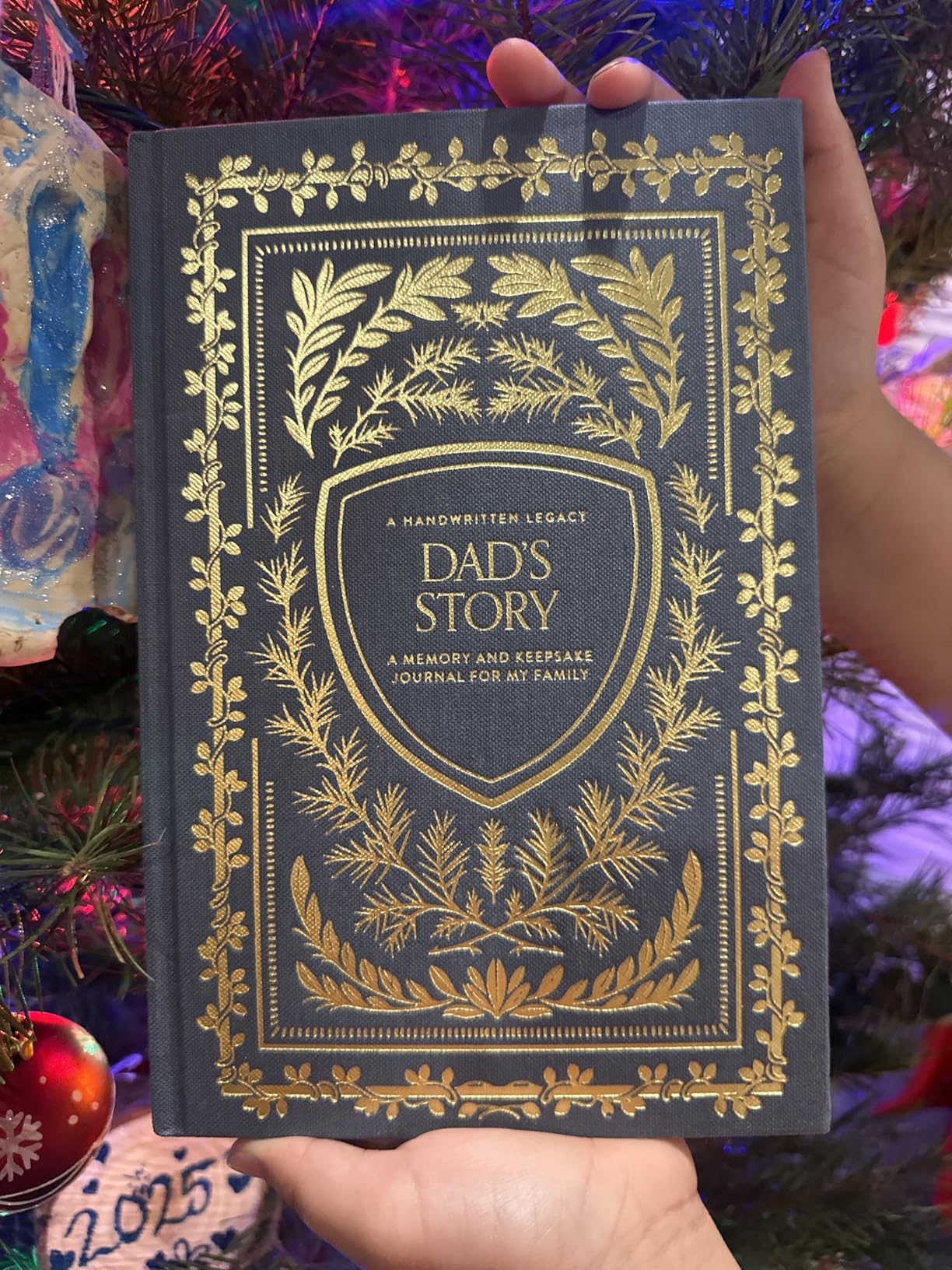 Dad's Story Journal (Linen Hardcover): A Memory and Keepsake Journal for My Family customer photo 1