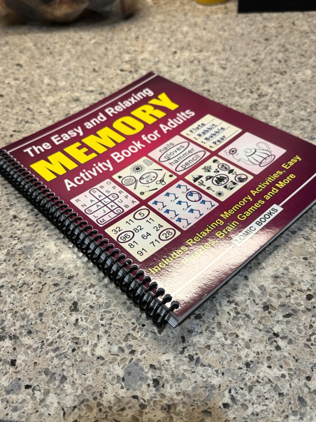 The Easy and Relaxing Memory Activity Book for Adults: Includes Relaxing Memory Activities, Easy Puzzles, Brain Games and More customer photo 1
