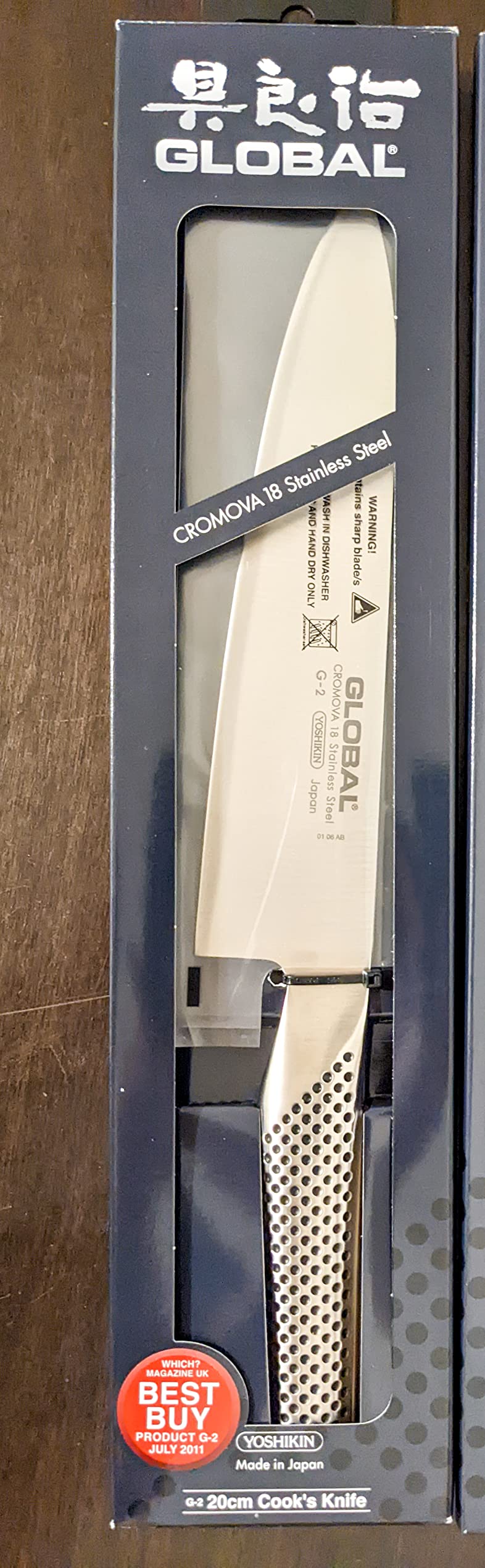 Global 8 inch, 20cm Chef's Knife, Silver customer photo 1