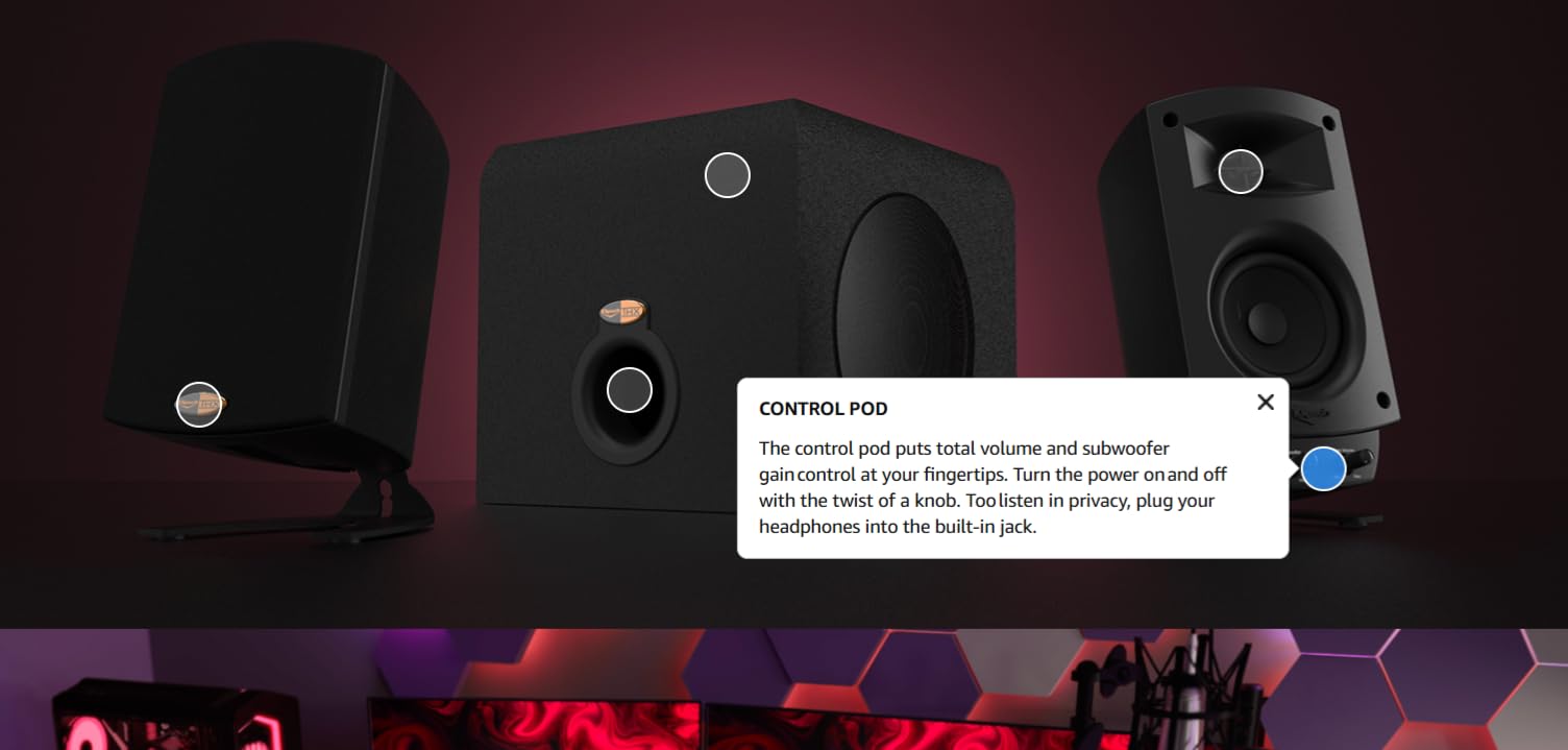 Klipsch ProMedia 2.1 THX Certified Computer Speaker System (Black) customer photo 2