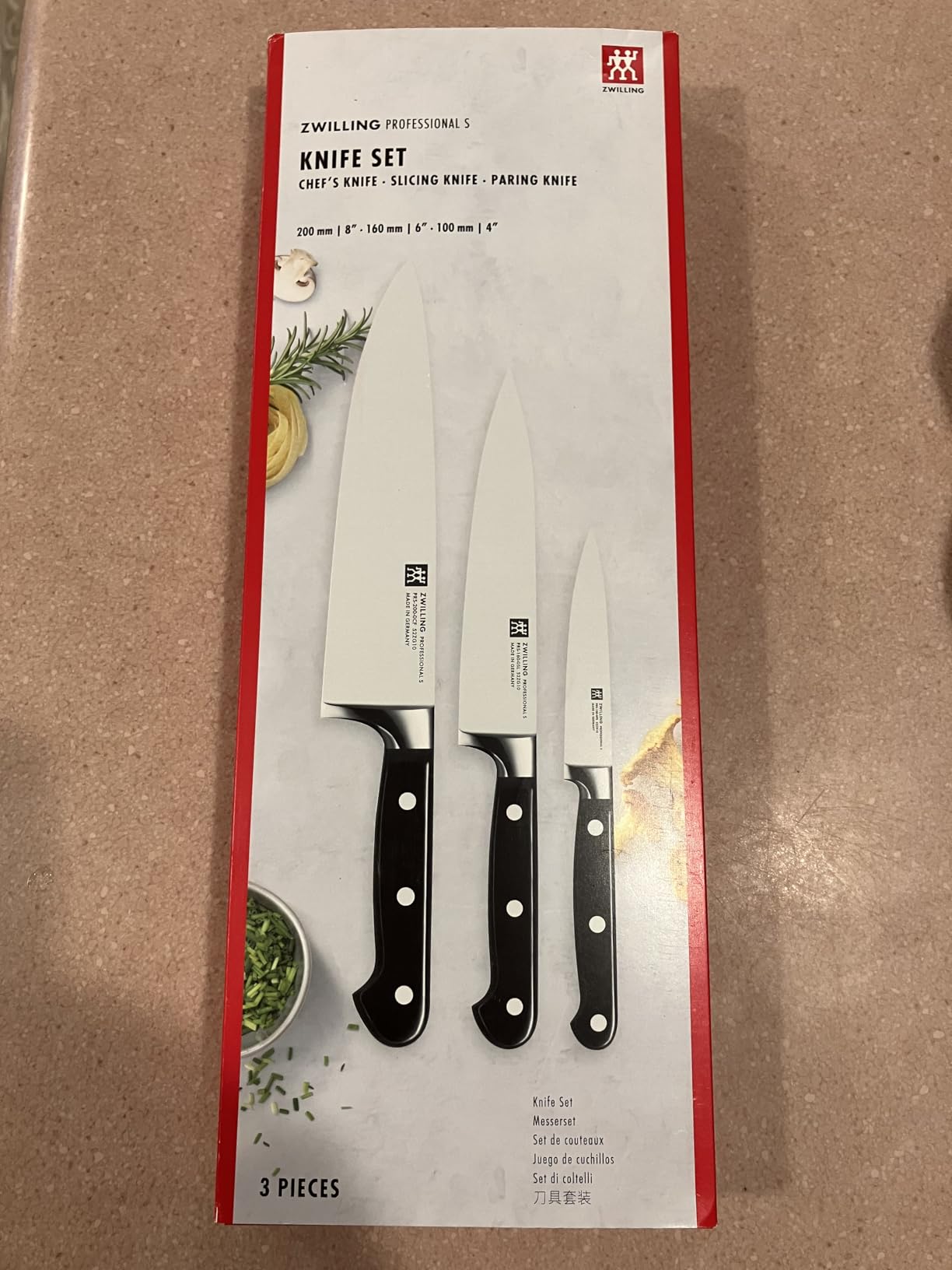 Zwilling Professional S J.A Henckels 3 Piece Knives Set, Black/Stainless Steel (35602-000-0) customer photo 1