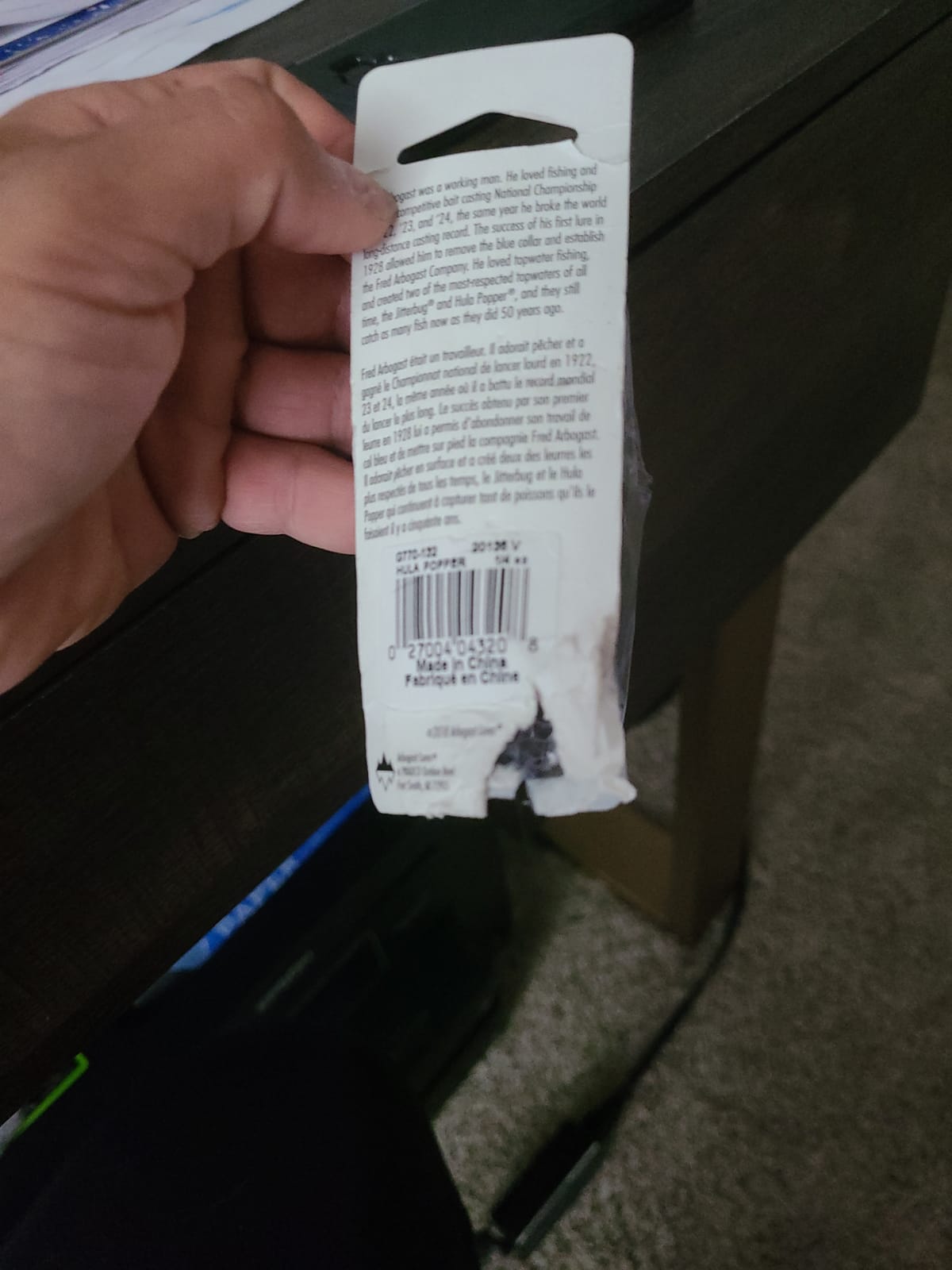 Arbogast Hula Popper Topwater Bass Fishing Lure customer photo 2