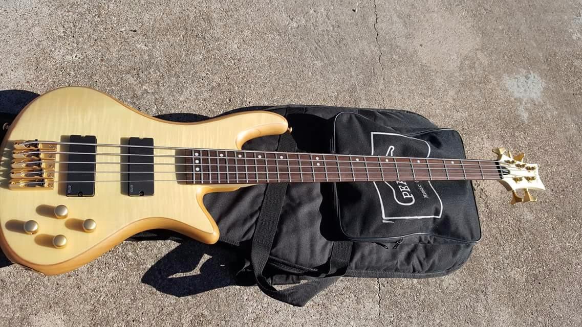 Schecter Stiletto Custom-5 Electric Bass (5 String, Natural Satin) customer photo 1