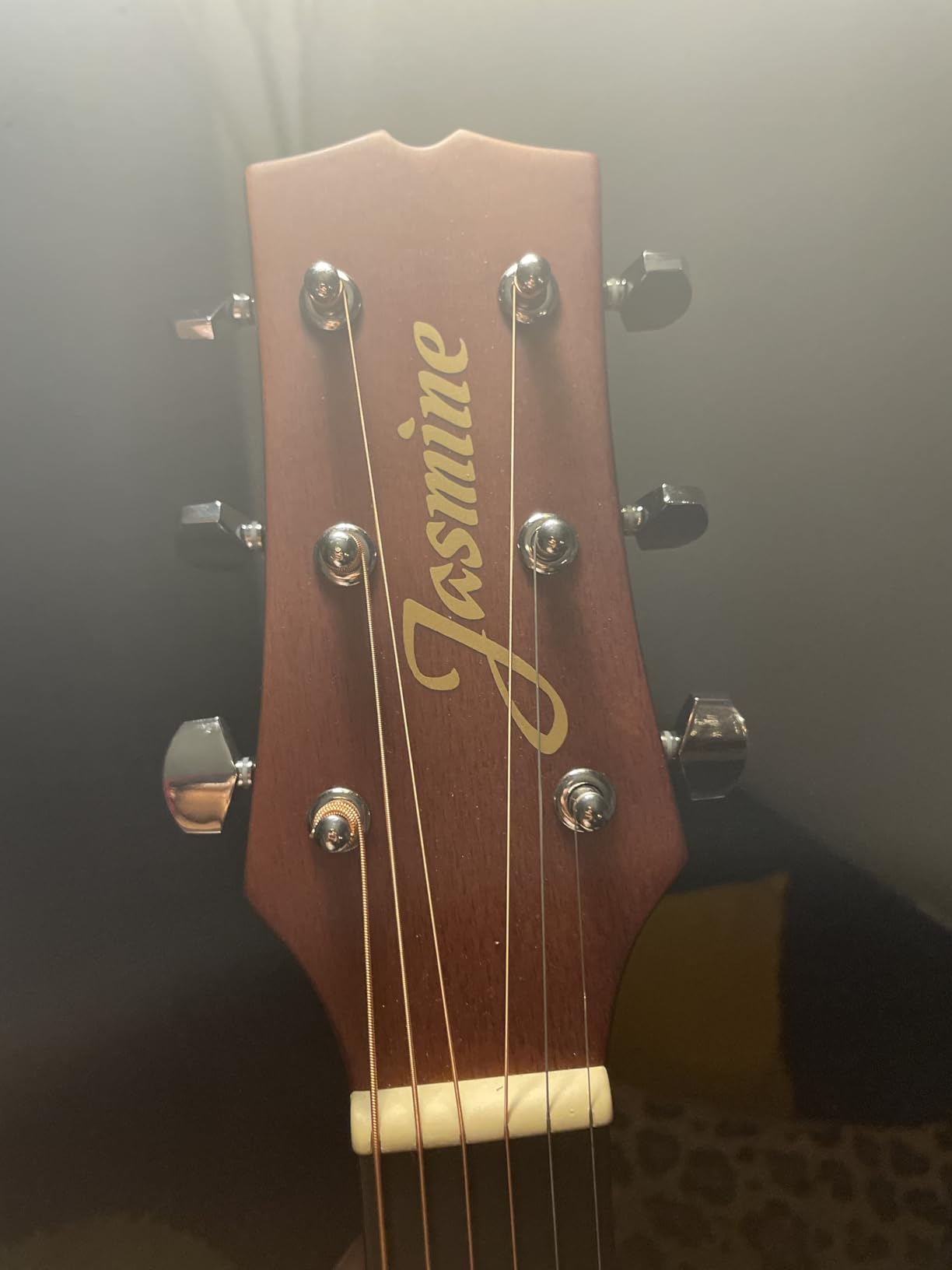 Jasmine S35 Dreadnought Acoustic Guitar Strings 6, Rosewood Fingerboard, Advanced X Bracing - Full-Size Guitar for Beginners & Others - Natural Finish, Right customer photo 1