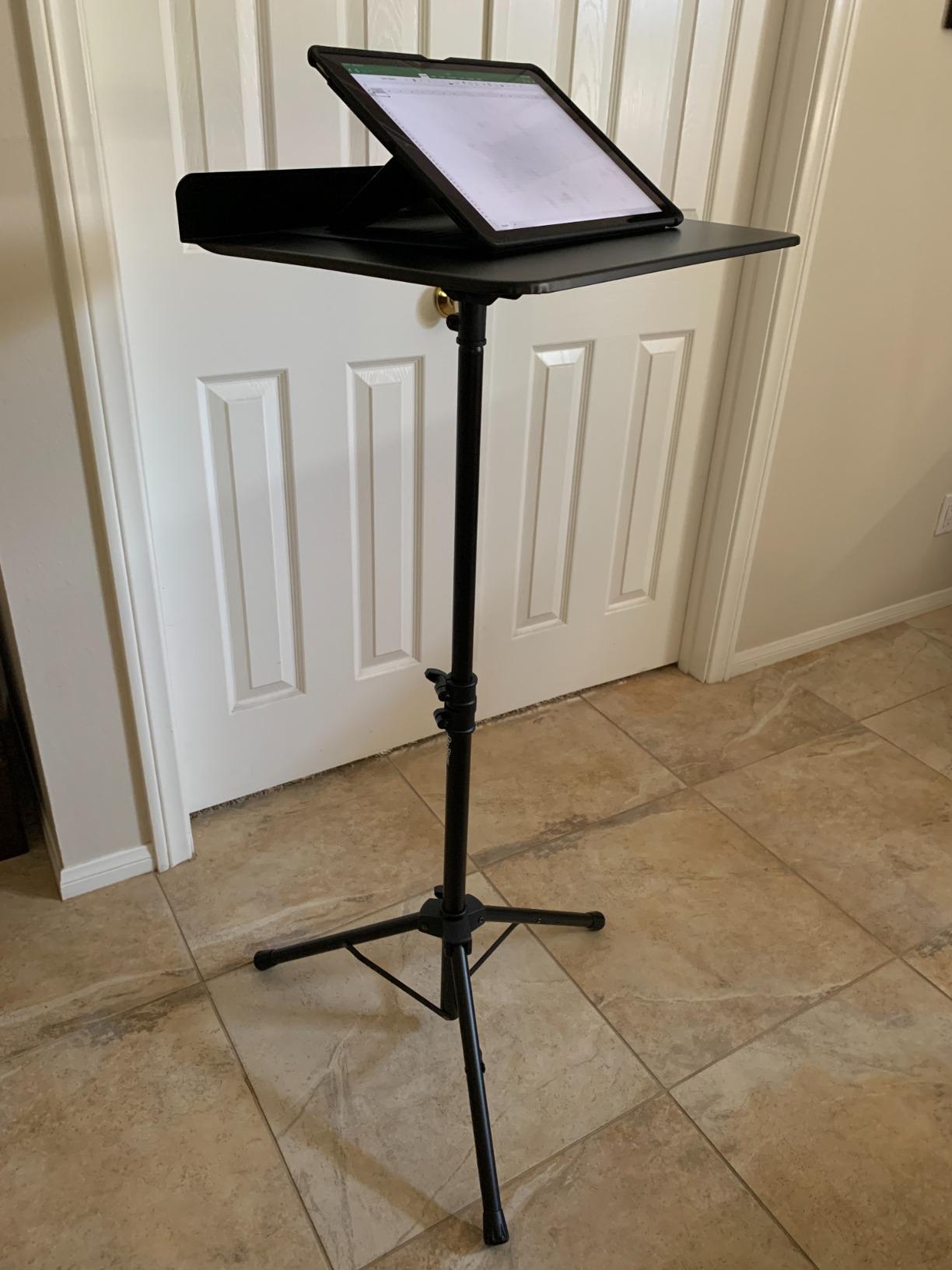 On-Stage SM7211B Professional-Grade Folding Orchestral Sheet-Music Stand (Portable, Folding, Nonslip Rubber Feet, Adjustable Height and Bookplate, Black) customer photo 1