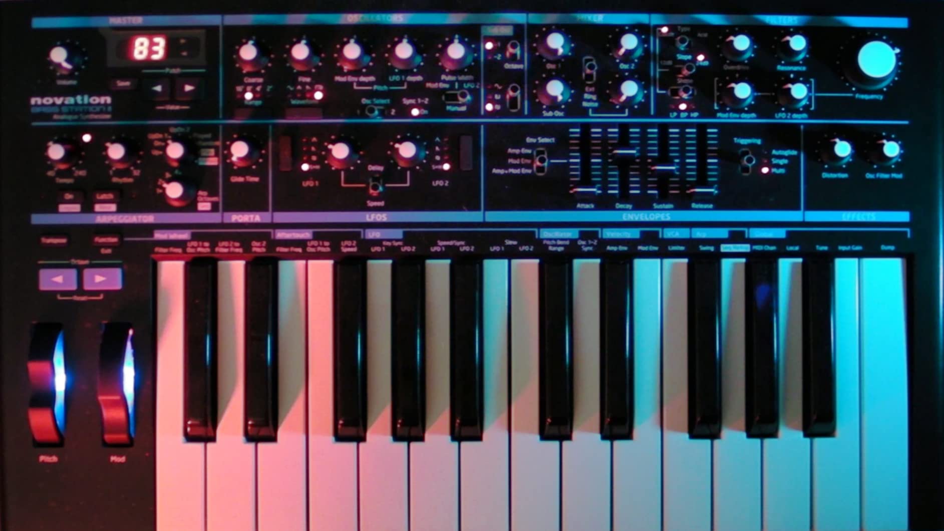 Novation Bass Station II Analog Monosynth | USB, 25 Full-Size Keys, Aftertouch, 2 Analog Oscillators + Sub-Oscillator, 2 Filters, Overdrive, Arpeggiator customer photo 2