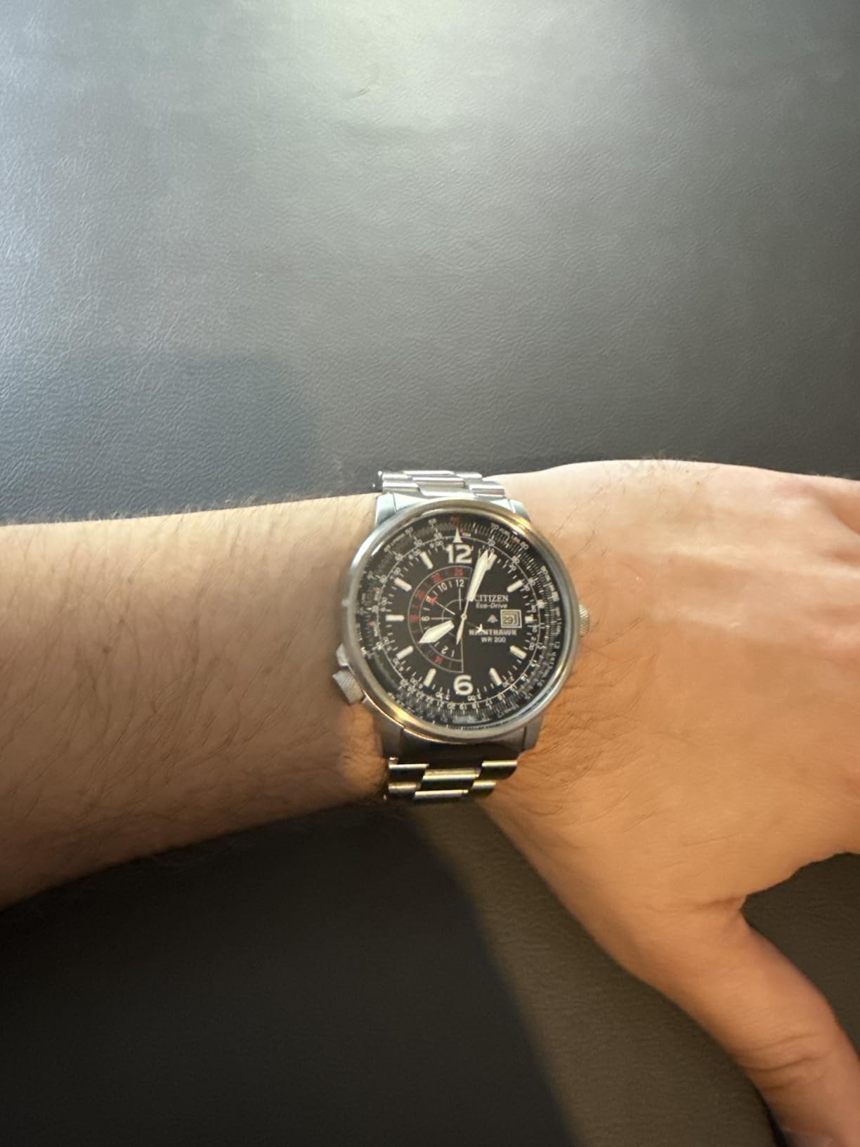 Citizen Men's Eco-Drive Promaster Nighthawk 42mm Stainless Steel BJ7000-52E customer photo 1