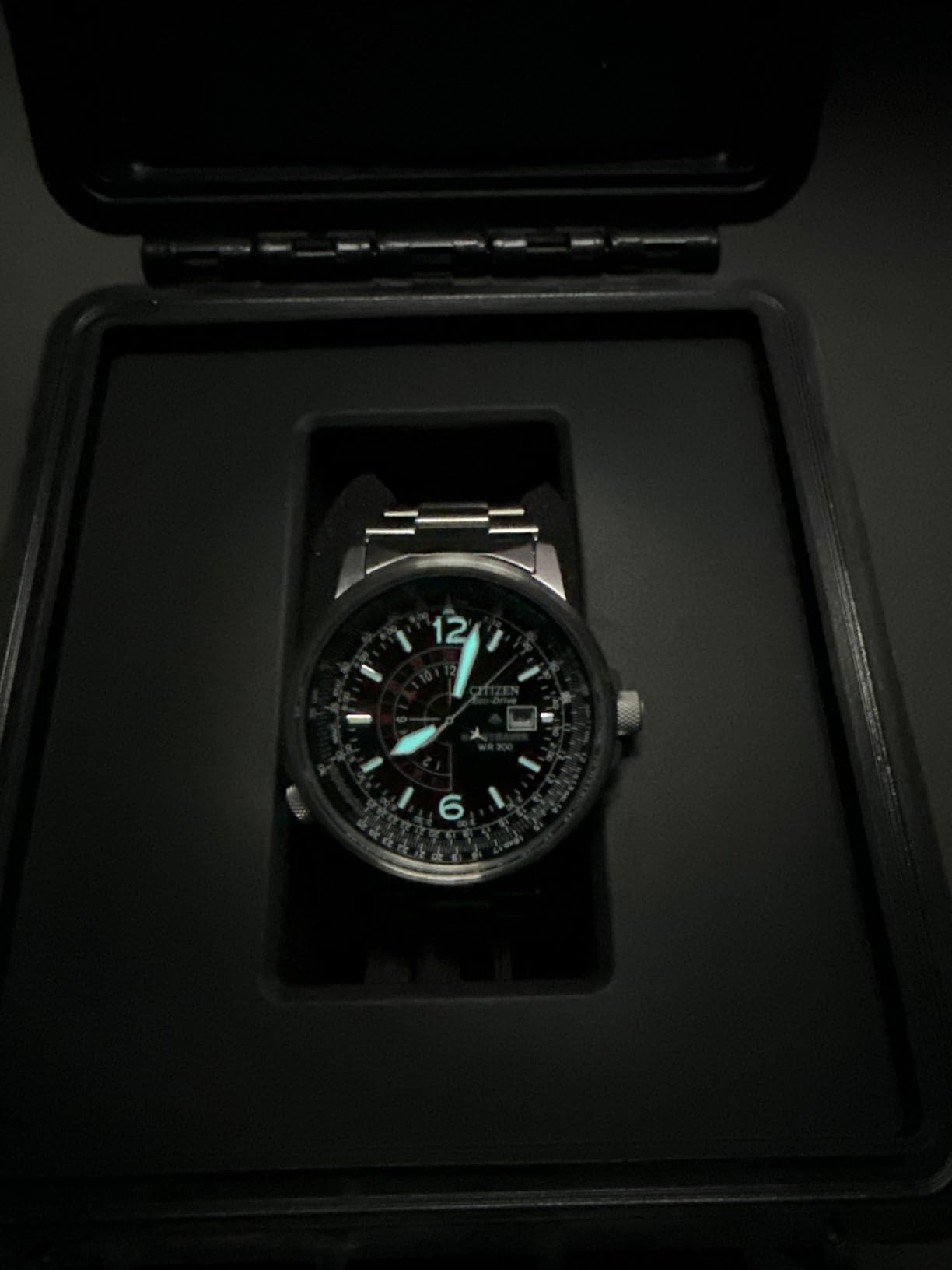 Citizen Men's Eco-Drive Promaster Nighthawk 42mm Stainless Steel BJ7000-52E customer photo 2