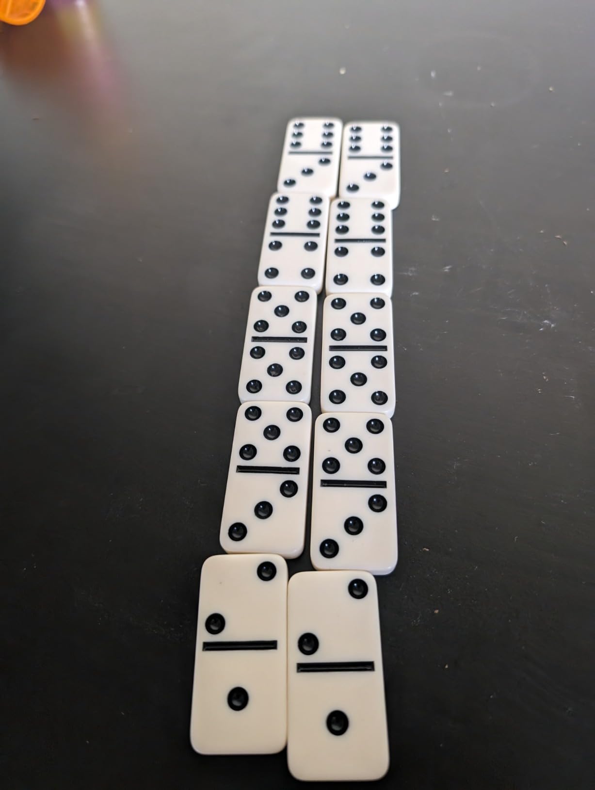 Family Classics Tournament Dominoes - Double Six Crystalline Tiles in Storage Case by Pressman, 5