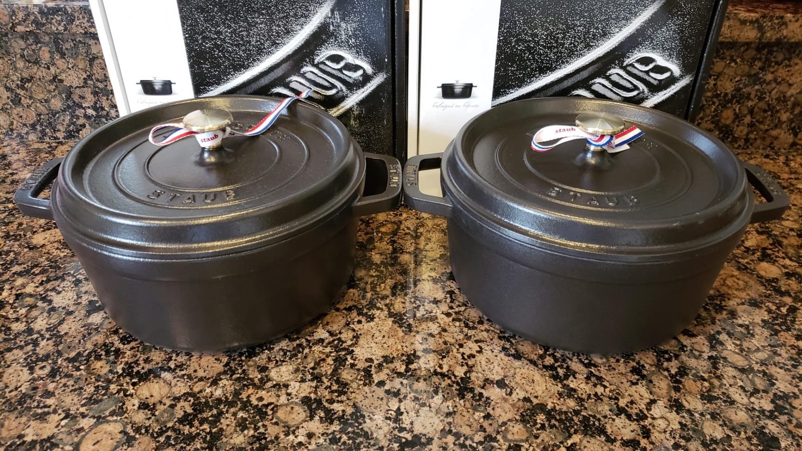 STAUB Cast Iron Dutch Oven 4-qt Round Cocotte, Made in France, Serves 3-4, Matte Black customer photo 2