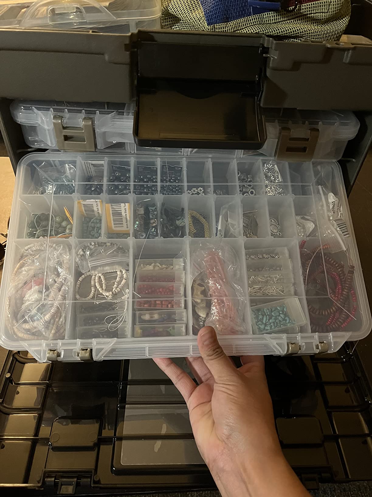 Plano Guide Series StowAway 4-By Rack System Tackle Box, Holds 4 3700 Utility Tackle Boxes, Quick-Access Top Storage with DuraView Lid, Durable Construction, Flexible, Adaptable Fishing Box customer photo 2