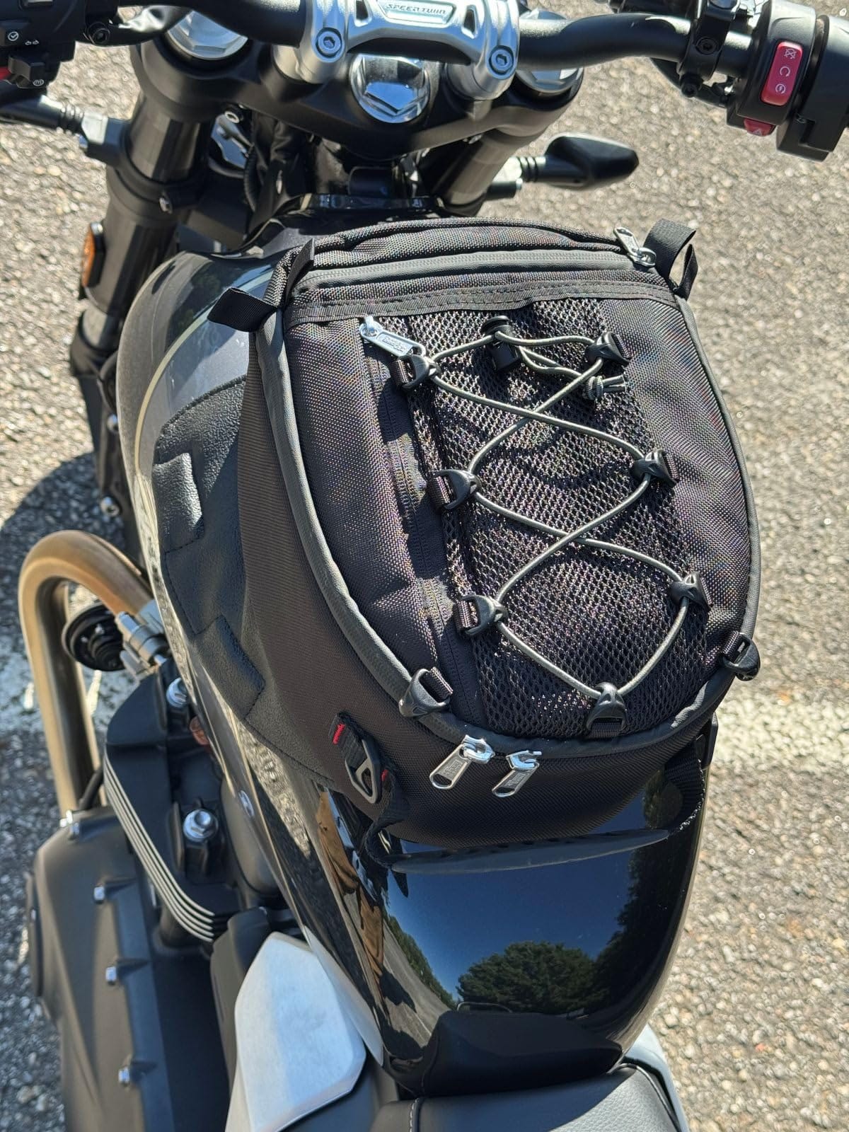 Chase Harper USA 450 Magnetic Tank Bag, Water-Resistant, Tear-Resistant, Industrial Grade Ballistic Nylon with Anti-Scratch Rubberized Polymer Bottom, Strong Neodymium Magnets - Black customer photo 2