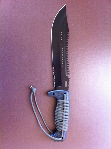 SOG Jungle Primitive Fixed Blade - Field and Camping Tactical Machete with Sheath for Clearing Brush, Full Tang Survival Knife 15.3 Inches (F03TN-CP), Steel, Black customer photo 2