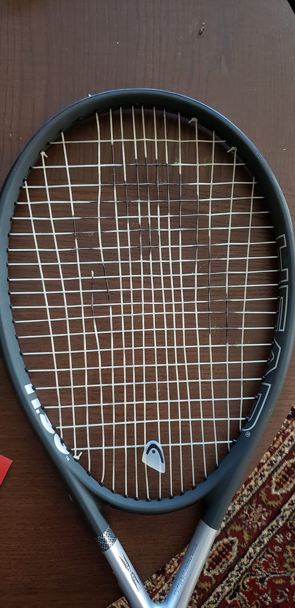 HEAD Ti S6 Tennis Racket | Pre-Strung with Synthetic Gut 16G String customer photo 2
