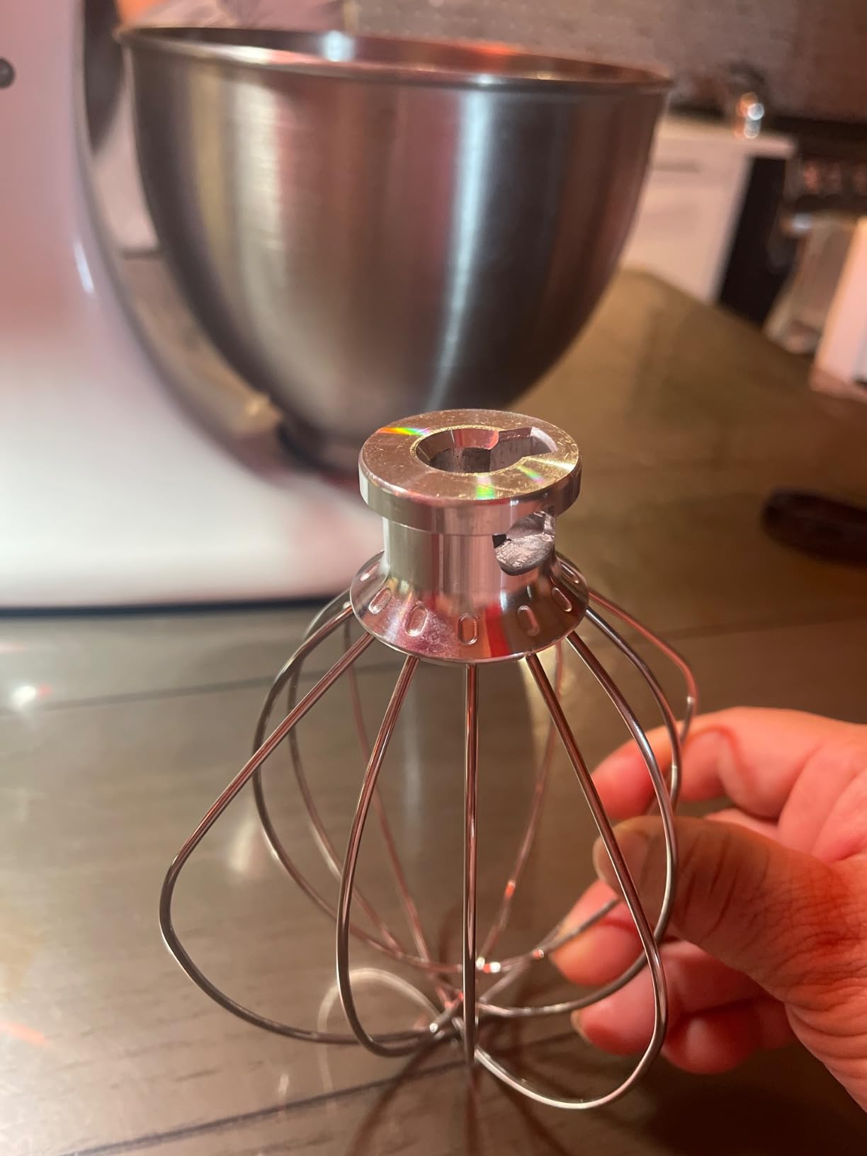 KitchenAid K45WW Wire Whip for Tilt-Head Stand Mixer, Stainless Steel | Silver Metal Construction, Provides Maximum Volume, Fits select KitchenAid models customer photo 1