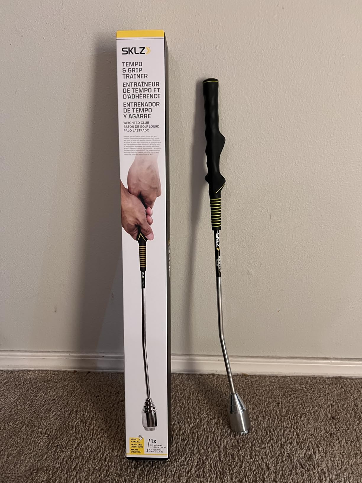 SKLZ Golf Swing Trainer and Warm Up Tool - Essential Golf Accessories for Golfers, Increase Swing Speed, Distance, Balance and Grip Strength customer photo 1
