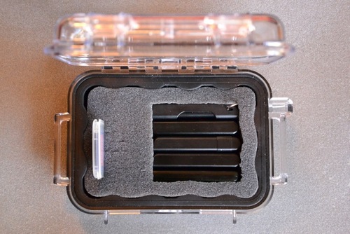 Pelican 1010 Micro Case (Black) | Watertight hard shell with rubber liner and lanyard for electronics, cameras and travel customer photo 1