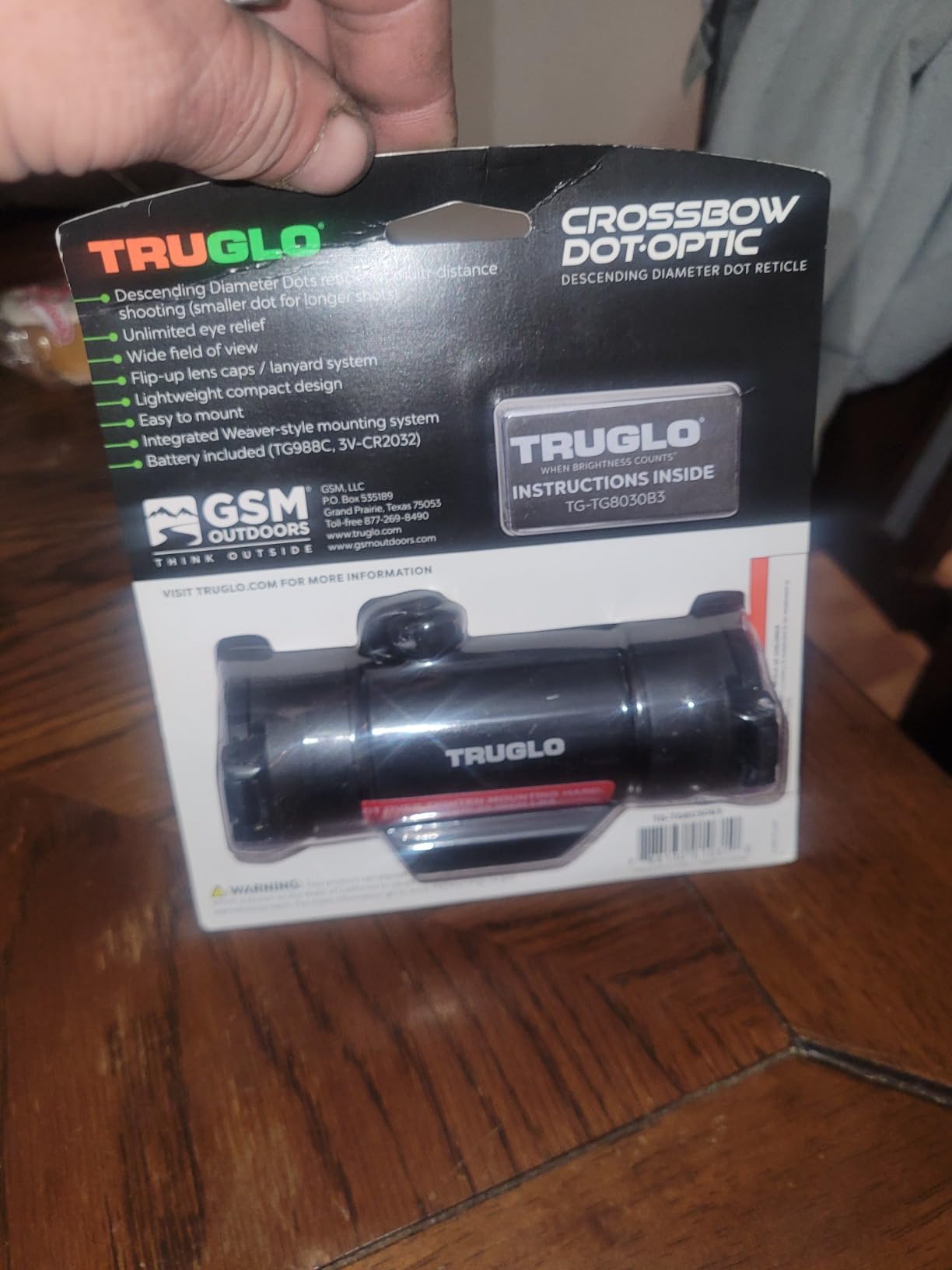 TruGlo Red-Dot Traditional Crossbow Tri Dot Sight | Unlimited eye relief Wide field of view Lightweight compact design customer photo 1