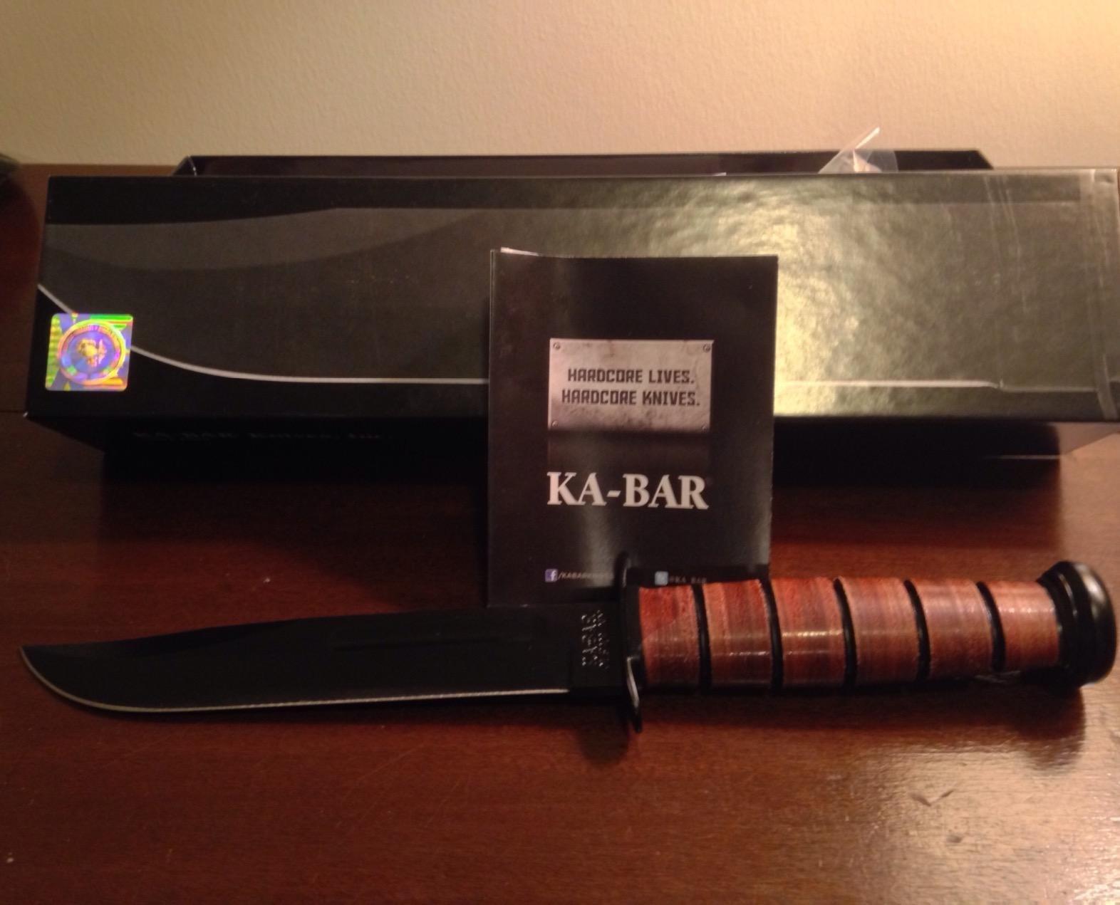 KA-BAR Full Size US Marine Corps Fighting Knife, Straight customer photo 2