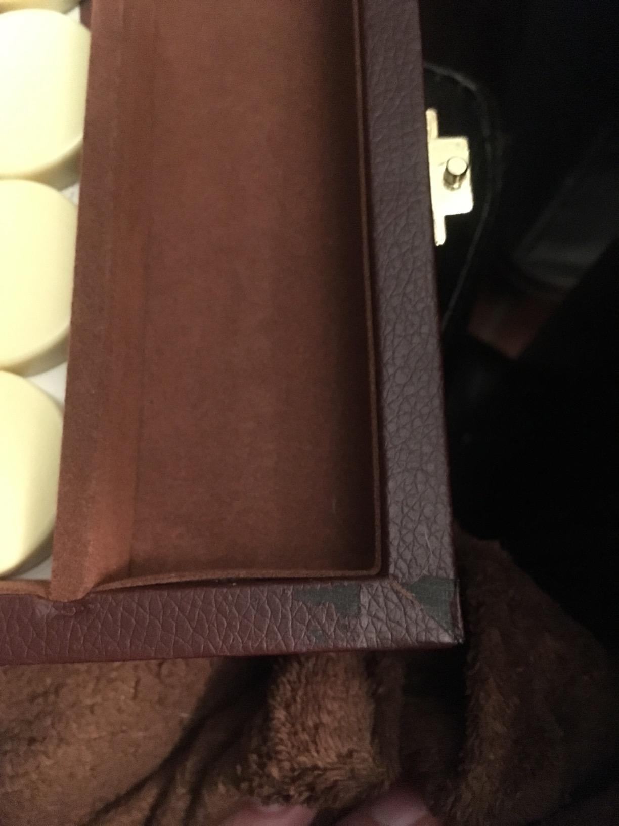 21-inch Backgammon Set - Brown Board and Playing Surface - White and Light Brown Points customer photo 2