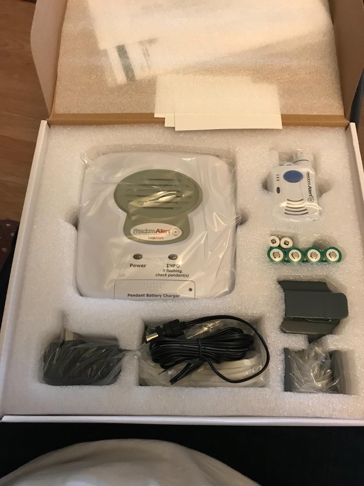 Freedom Alert, Landline Personal Emergency Device, 2-Way Call with Family and Police for Home Safety, Device for Seniors and The Elderly customer photo 1