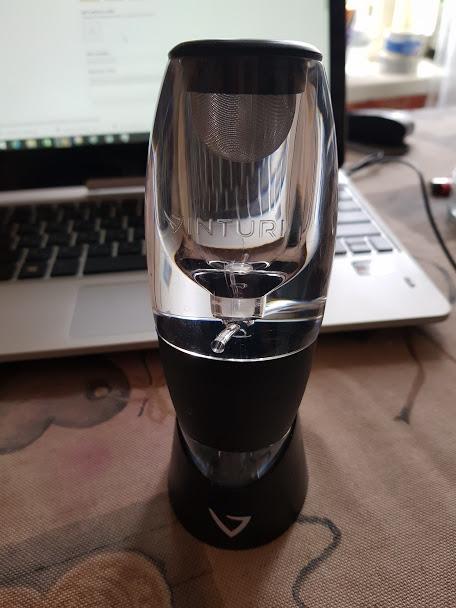 Vinturi Wine Aerator Deluxe Essential Red Wine Pourer and Decanter Tower Stand Set Easily and Conveniently Aerates Wine by the Bottle or Glass and Enhances Flavors with Smoother Finish, Black customer photo 2