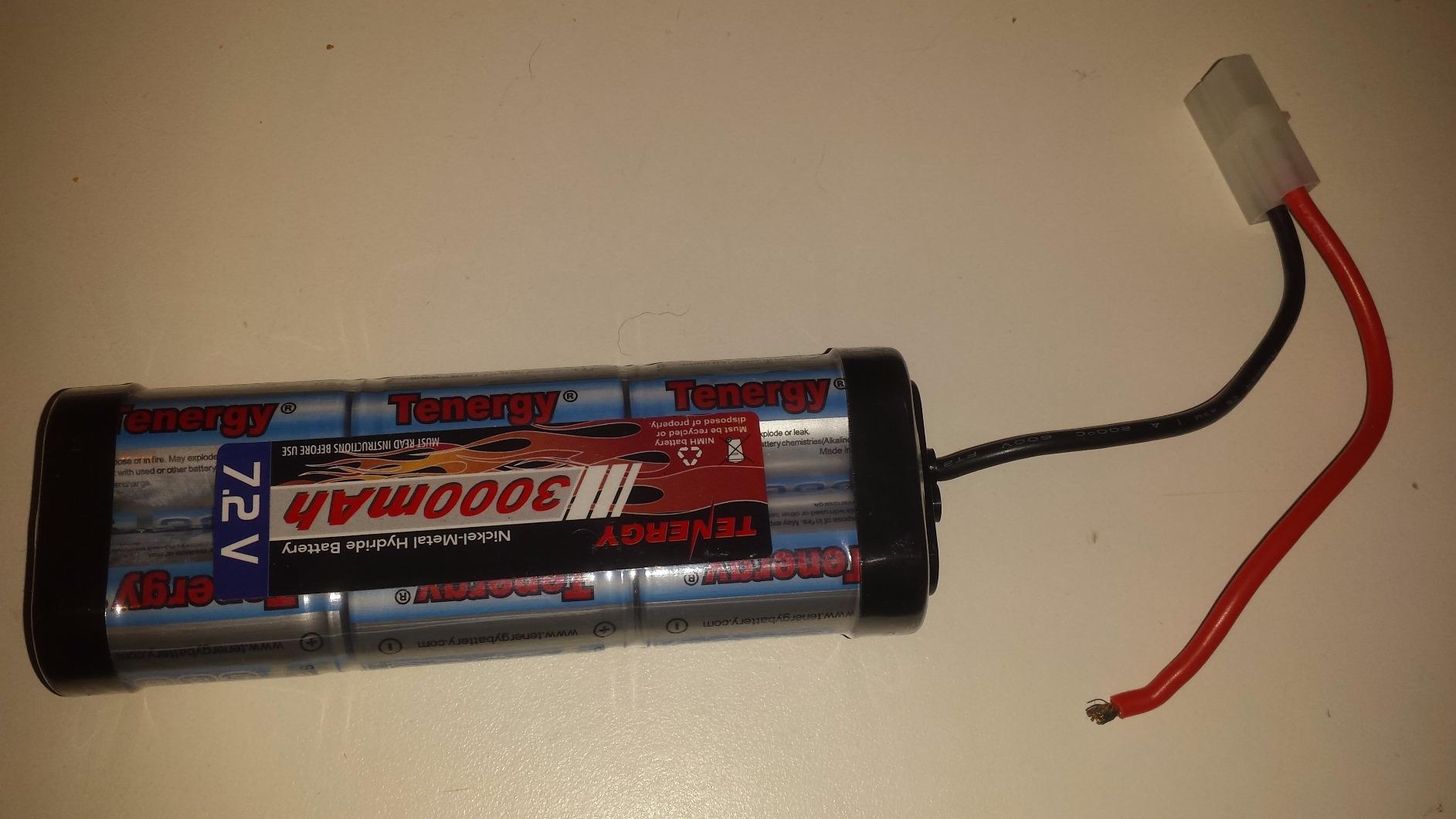 Tenergy 7.2V Battery Pack High Capacity 6-Cell 3000mAh NiMH Flat Battery Pack, Replacement Hobby Battery for RC Car, RC Truck, RC Tank, RC Boat with Standard Tamiya Connector, 2-Pack customer photo 1